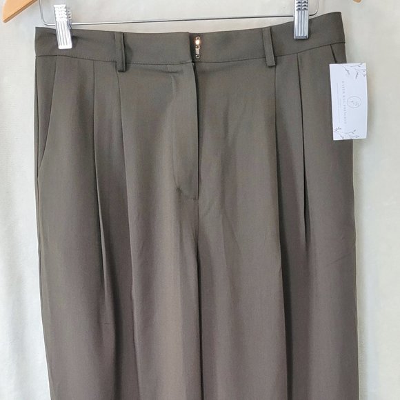 The Frankie Shop wide leg taupe trouser. - Picture 1 of 3